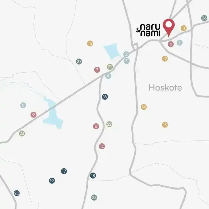 Assetz Naru and Nami location map, Hoskote